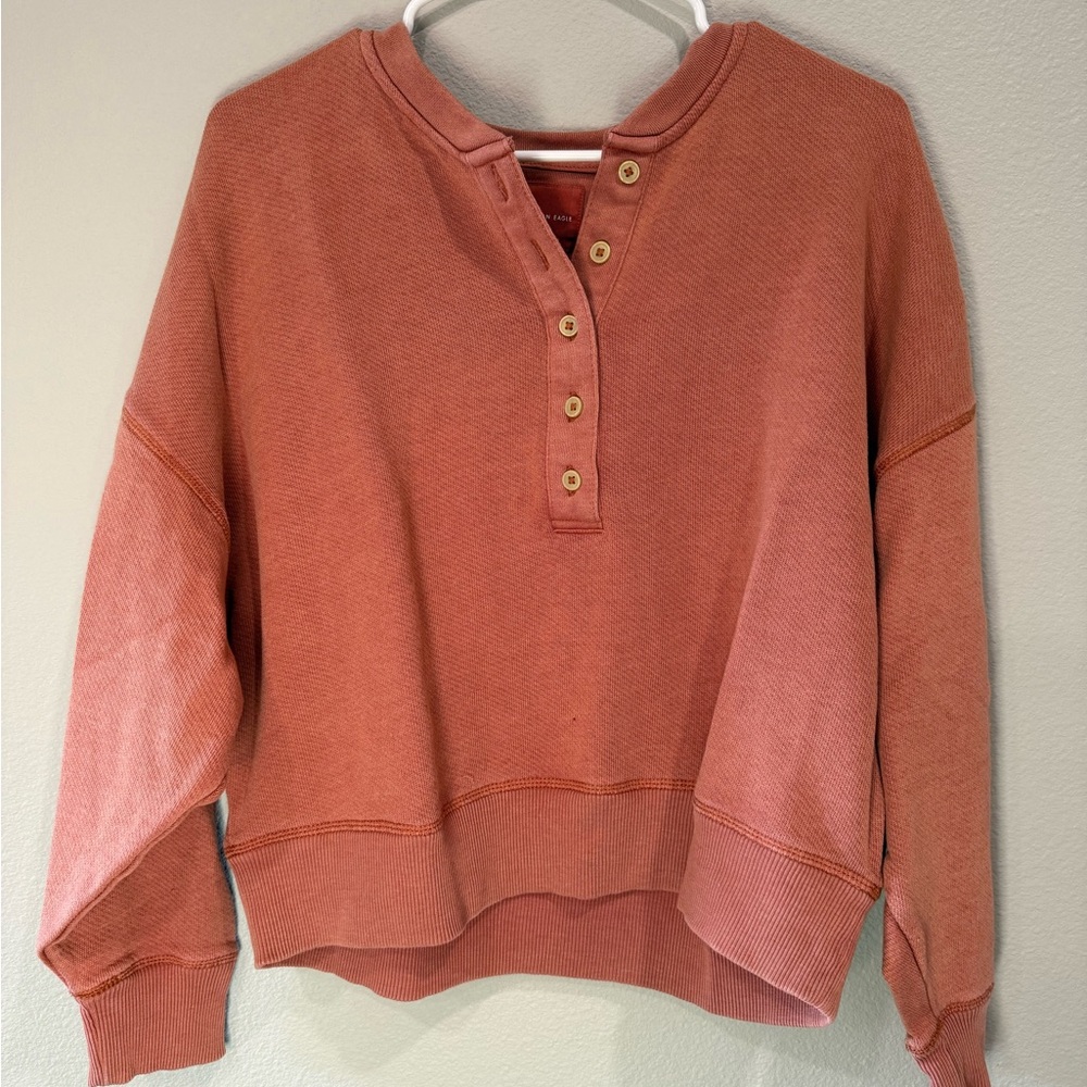 Women's Button-Up Henley Sweater